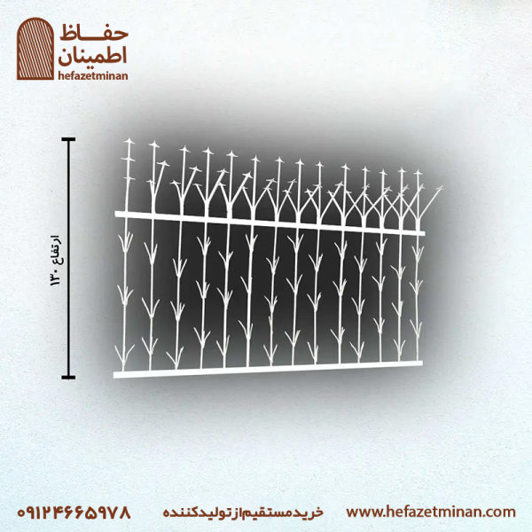 حفاظ شاخ گوزنی  تراکم ۴۰ میلگرد ۱۰ کوره ای