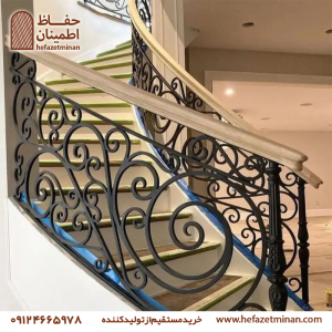 نرده راه پله گلدار